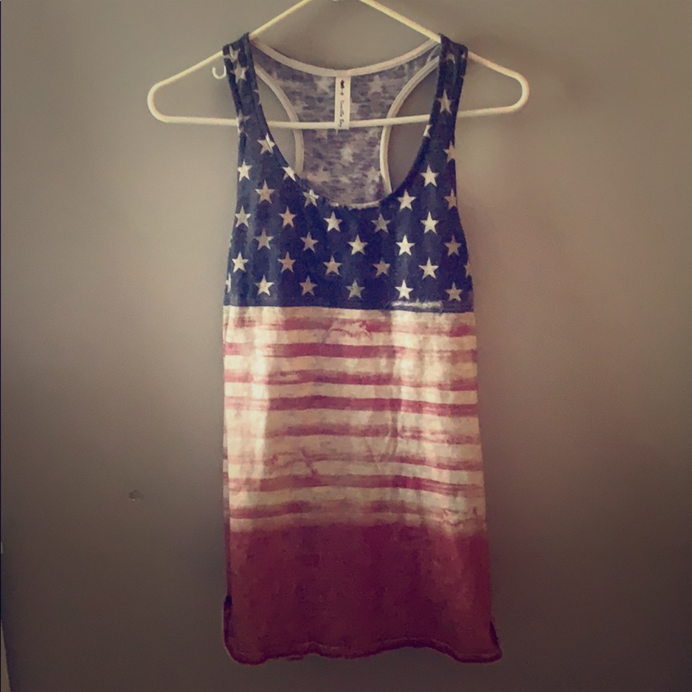 America Flag tank